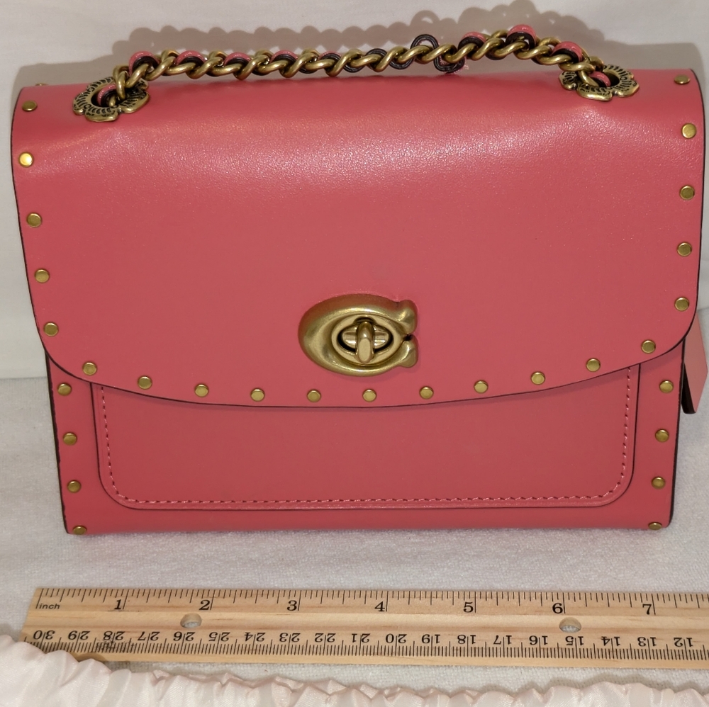 Coach Park 18 bag with rivets (pink)